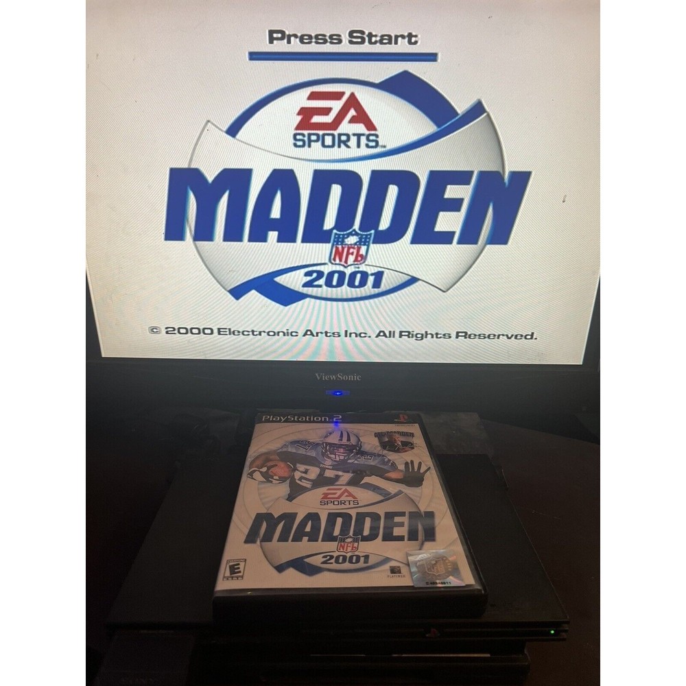 Madden NFL 2001 - (PS2, 2000) *CIB Great Condition* Tested Working